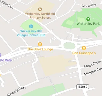 map for Wickersley Post Office