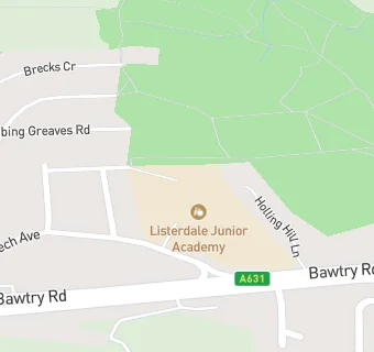 map for Listerdale Junior Academy