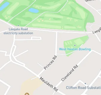 map for West Heaton Bowling, Tennis And Squash Club