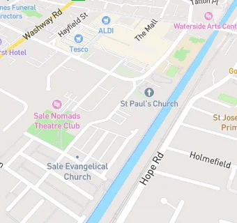 map for St Pauls Church Hall