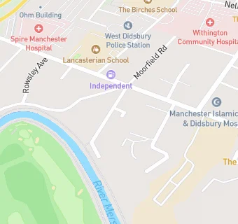 map for South Manchester Jewish Preparatory School