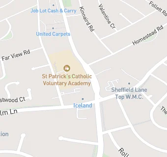 map for St Patrick's Voluntary Academy