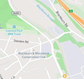 map for Blackburn & Wincobank Con.Club