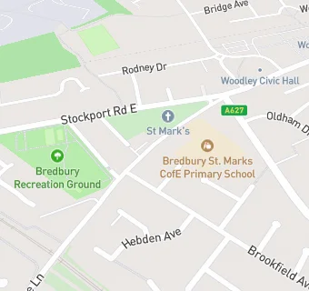 map for St Mark's Parish Hall