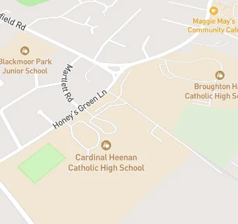 map for Cardinal Heenan Catholic High School