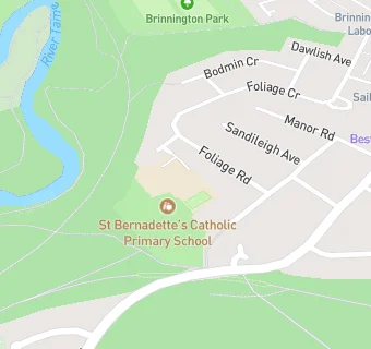 map for St Bernadette's Catholic Primary School