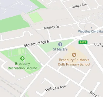 map for St Mark's Church of England Primary School