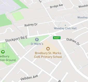 map for Bredbury St. Marks CofE Primary School