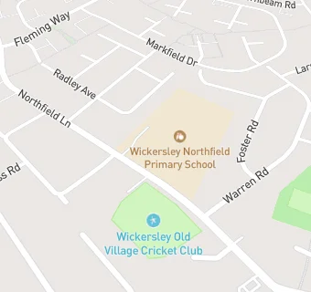 map for Wickersley Northfield Junior School