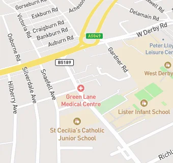 map for Green Lane Medical Centre