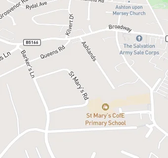 map for St Mary's CofE Primary School