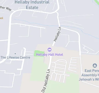 map for Hellaby Hall Hotel