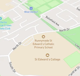 map for Runnymede St Edward's Catholic Primary School