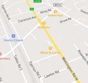 map for Miller & Carter Heaton Chapel