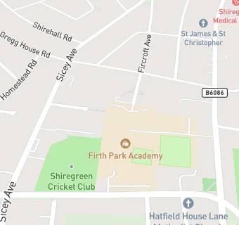 map for Firth Park Community Arts College