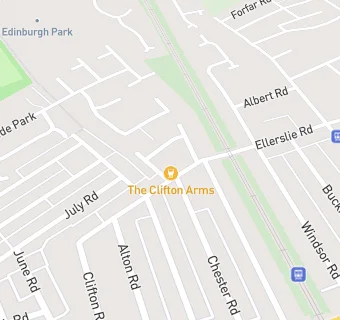 map for Clifton Arms Public House