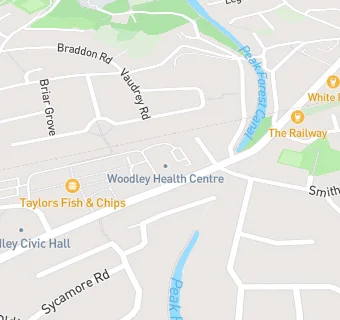 map for Woodley Village Surgery