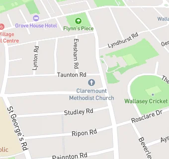 map for Methodist Church Hall