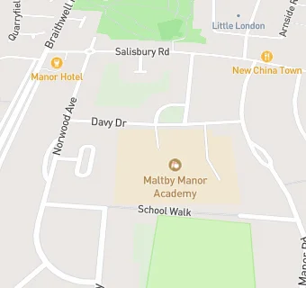 map for Maltby Manor Academy