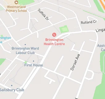 map for Brinnington Post Office