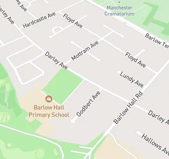 map for Barlow Hall Primary School