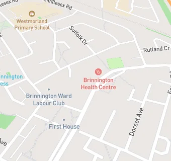 map for Brinnington Surgery