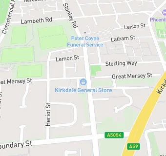 map for Kirkdale General Store