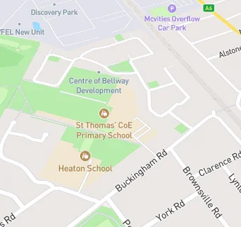 map for Taylor Shaw @ St Thomas CE Primary (Junior Site)