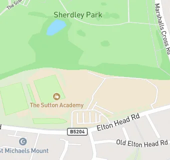 map for Sutton High Sports College