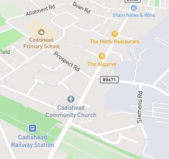 map for Cadishead Community Church