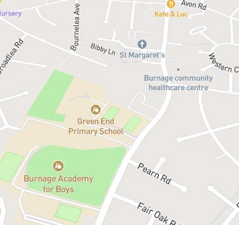 map for Green End Infant School