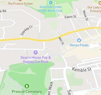 map for Deanes House Hotel