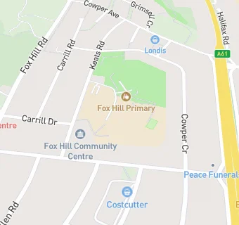 map for Fox Hill Primary