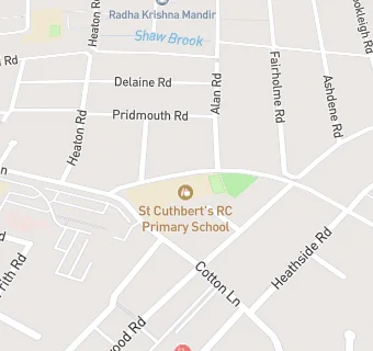 map for St Cuthbert's RC Junior School