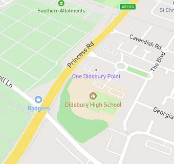 map for Didsbury High School