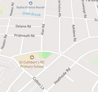 map for St Cuthbert's RC Primary School