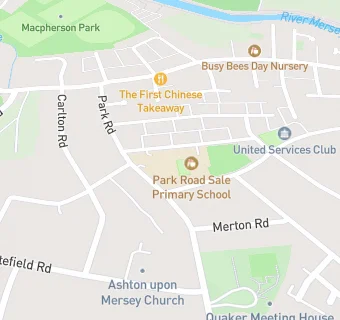 map for Park Road Sale Primary School