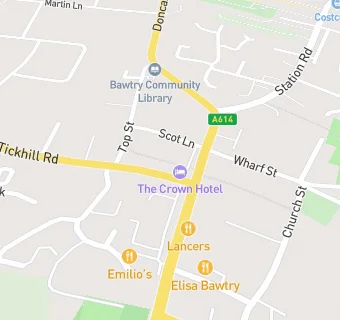 map for Crown Hotel