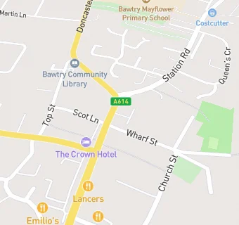 map for Bawtry's Bar & Brasserie/Little Bawtry's