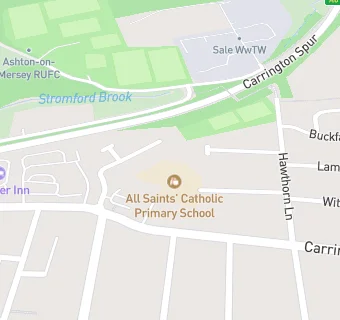 map for All Saints' Catholic Primary School