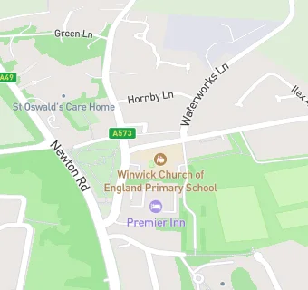 map for Winwick CofE Primary School