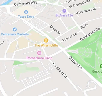 map for Mydentist, Doncaster Road, Rotherham 