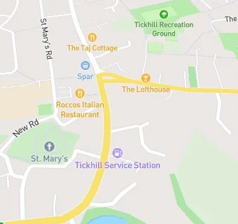 map for The Tickhill Garage