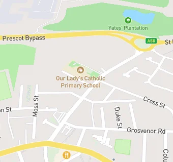 map for Prescot Guild Hall