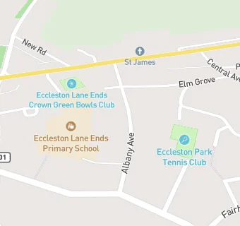 map for Eccleston Lane Ends Primary School