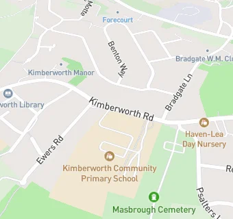 map for Kimberworth Comprehensive School