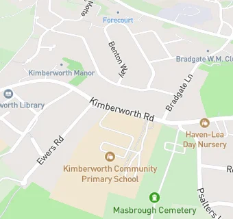 map for Early Years Setting at Kimberworth Community Primary School