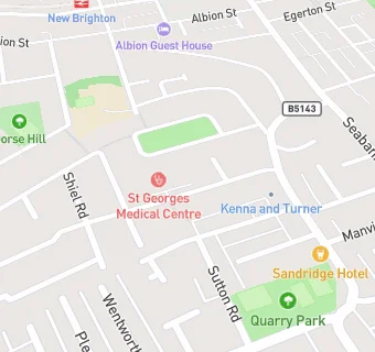 map for St Georges Medical Centre