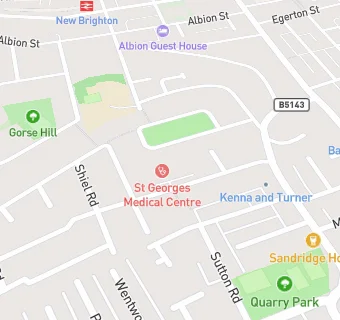 map for St Georges Medical Centre