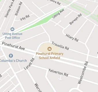 map for Pinehurst Primary School Anfield